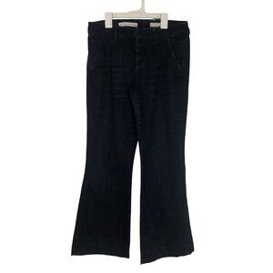 Pilcro Anthropologie Jeans Flare Denim Raw Hem & Pockets Womens Size 29